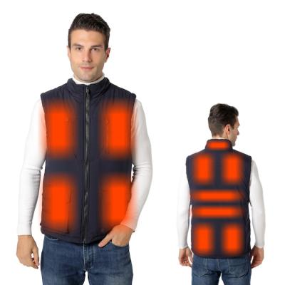 China 2022 Men's Winter Anti-wrinkle Washable Vest Smart Electric Male Self-heating Usb Women Long Jacket Down Jacket Man Passionate Snow for sale