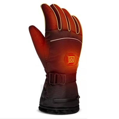 China Logo Cheap Warm Heated Glove Unisex Coats Waterproof Winter Hands Women Safety Long Gloves Women Men Black Custom Made Firefighter for sale