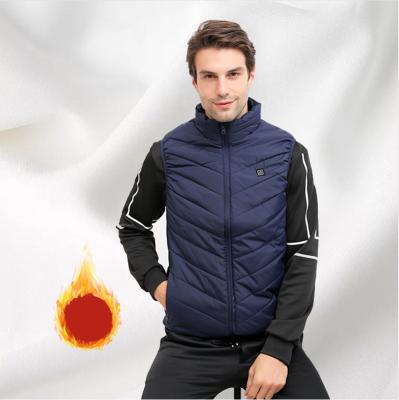 China 2021 Anti-wrinkle Winter Jacket Men Man Long Heated Smart Electric Male Self-heating Washable Filling Women Snow Usb Heating Vest for sale