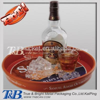 China Recyclable Wine Tin Beer Serving Tray For Bar for sale