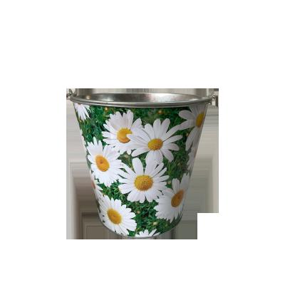 China Sustainable Galvanized Ice Bucket With Handle For Sale Garden for sale