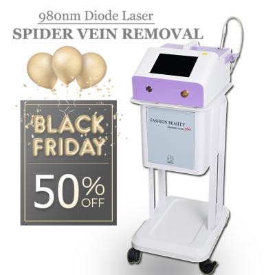 China Vascular Spider Vein Removal Portable 980nm Diode Laser Therapy Machine / Red Blood Vessels Spider Vein Removal 980 Nm for sale