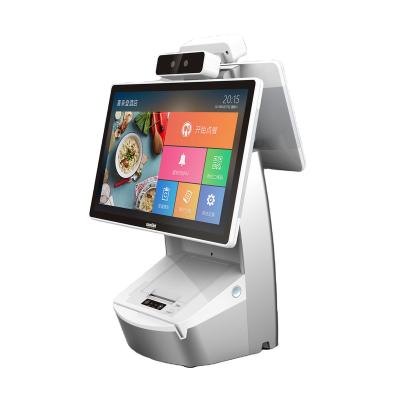 China Catering Customizable bar code scanner kiosk Pos machine Android Win10 touch screen cash register system self-service POS system for sale