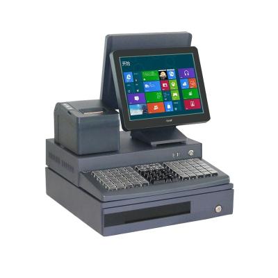 China Catering Dual screen electronic cash register point-of-sale system multi-in-one touch screen POS terminal POS retail system for sale