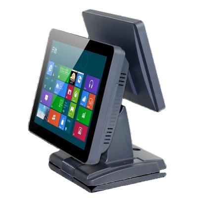 China Catering Sanlan Android 15 inch Touch POS system dual touch screen all-in-one POS cash register for sale