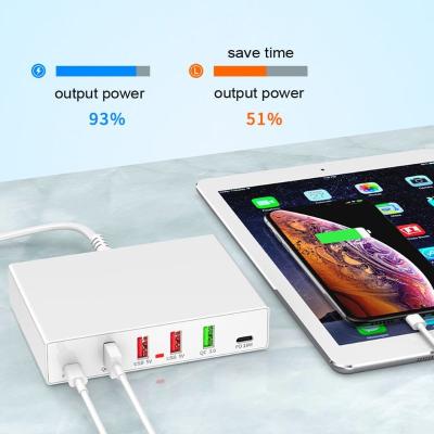 China Mobile Phone Bulk Fast Charging Station UK Multiple USB C Charging Hub with 72W Smart USB Ports for Vivo iPhone iPad Phone Home Office for sale