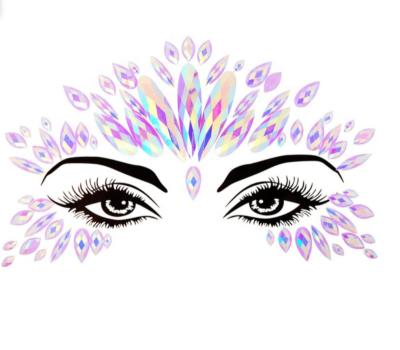 China Wholesale Temporary Face Gems Glitter Rhinestone Tattoo Praise Face Jewelry For Music Festival for sale