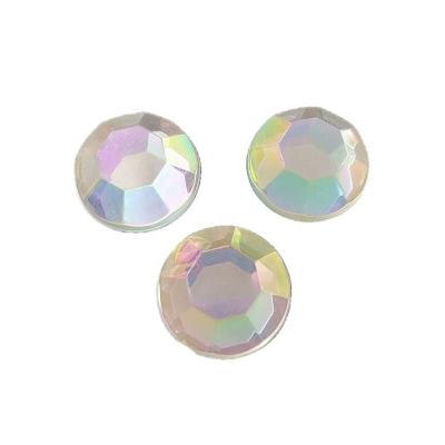 China High Quality Crystal Acrylic Rhinestone Flatback AB Glue On Flat Back Gems For Shirts for sale