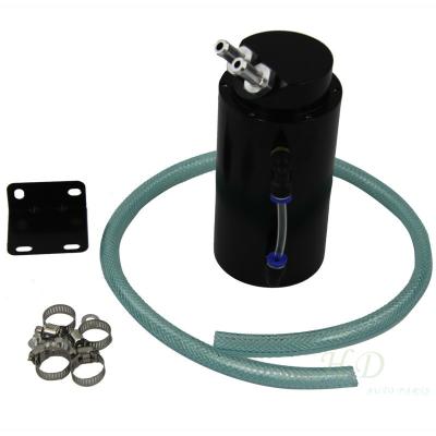 China Aluminium Alloy Endine Oil Catch Tank Cylinder Reservoir Breather Can With Hose for sale