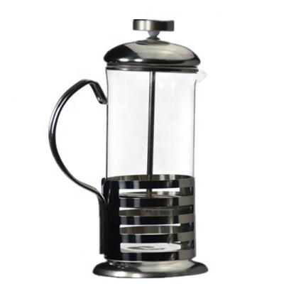 China Ecocoffee Coffee Press Pot Viable Coffee French Press Glass Easy To Use French Press Body And sim Stainless Steel Handle 350ml/600ml for sale