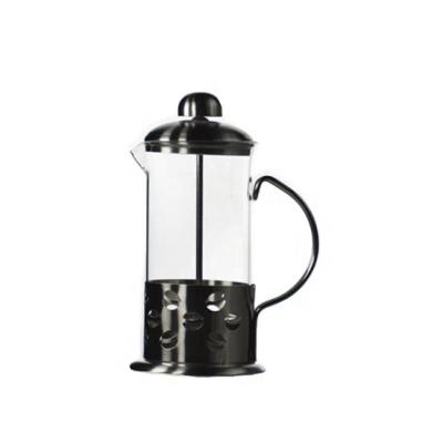 China Hot Sale Ecocoffee French Press Coffee Pot Viable French Coffee Accessories French Press Glass Body and sim 350ml/600ml Stainless Steel Handle for sale