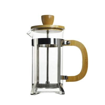 China WITH LID Ecocoffee 350ml Borosilicate Glass French Press Hand Brew Coffee Pot for sale