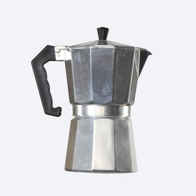 China Ecocoffee Viable Classic Stovetop Mocha Pot Espresso Coffee Maker Mocha Coffee Pot Aluminum Octagonal Shape Brewer for sale