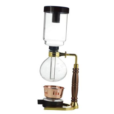 China BT3G Ecocoffee Viable Vacuum Siphon Siphon Glass Siphonic Coffee Maker for sale