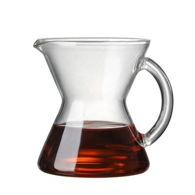 China Ecocoffee 300ml CH1 Coffee Server DIY Bartender Viable Heat Resistant Glass Coffee Maker for sale