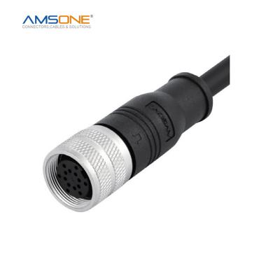 China Military AMSONE Custom M16 24 A Pin Coding Cable Connector Cat5e Cat6 Cat7 RJ45 Straight Connector 4 Pin Pre-molded Straight As150u YC8 Connector for sale