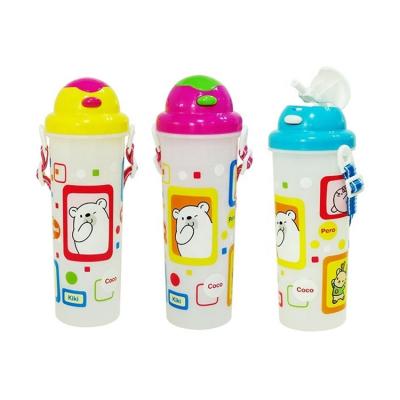 China Sustainable High Quality Cartoon Customized Plastic Water Bottles Kids Drinking Bottle for sale