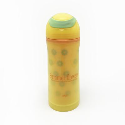 China Factory viable wholesale customized printed plastic water bottles double wall water bottle with lid for sale