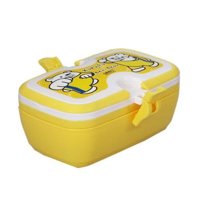 China Microwavable Customize Label For Food Layer Storage Lunch Box Set With Handle 2 Tier Lunch Box for sale