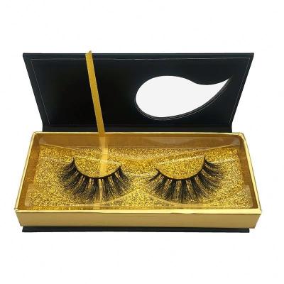 China Extremely Wholesale Natrual Custom Boxed Full Length Eyelashes 3d Mink Hair Band Eyelashes for sale