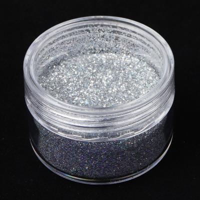 China Holiday Decoration Non-Toxic And Craft Decorations Bulk Solvent-Resistant Christmas Glitter Holographic Superfine Silver Glitter Powder for sale