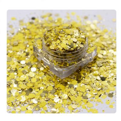 China Holiday Decoration Environmental Protection Film Bulk Material Instant Craft Decoration Thick Holographic Flash PET Holographic Flash for sale