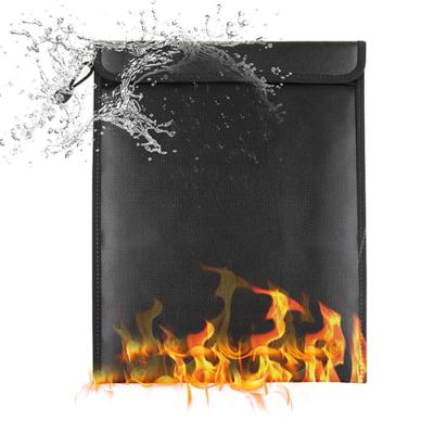 China New Flame Retardant And Water Resistant Waterproof Fire Retardant Bag With Zipper 15'' x11 Bag Money Pouch Fire Retardant Safe Envelope Price for sale