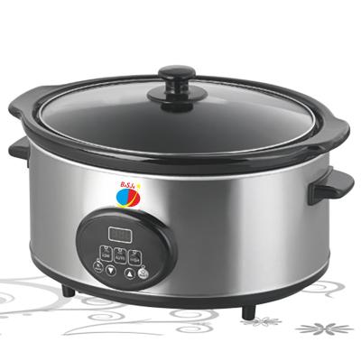 China Vacuum 4.5 Quart 6.0QT Sub Outdoor Digital Slow Cooker BSJ Stew Pot 3.5L 8L Electric Ceramic Arrocera 3.5L 8L for sale