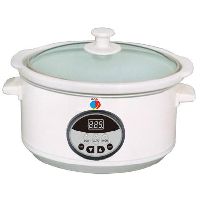 China High Quality Digital Slow Cooker 3.5L, 4.5L, 6L New Design Chinese Slow Cooker Outdoor Multi-cooker Hot Electric Slow Cooker for sale