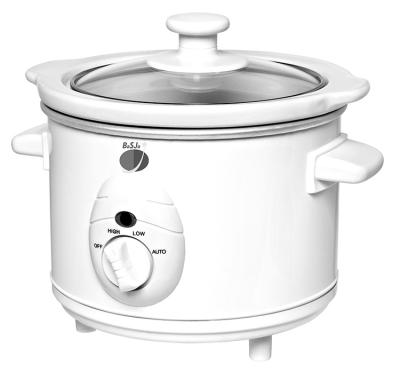 China 1.5QT Outdoor, 3.5QT 6QT Ceramic Stainless Steel Kitchen Appliances Slow Cooker Quart Slow Cooker With Lid Lock for sale