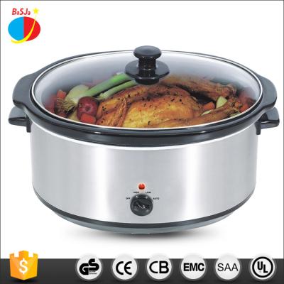 China Home Kitchen Appliances CB GS UL Approved Capacity Stainless Steel Chinese Customized 4L Mini Slow Cooker With Ceramic Inner Pot for sale