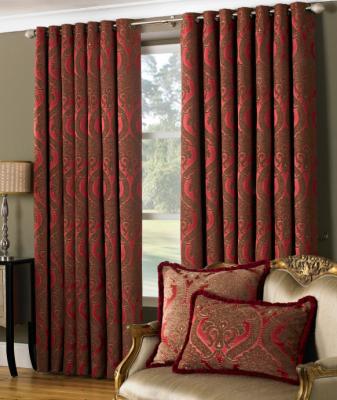 China Blackout Flame Retardant Hot Selling Ready Made 100% Polyester Piece Curtains for sale