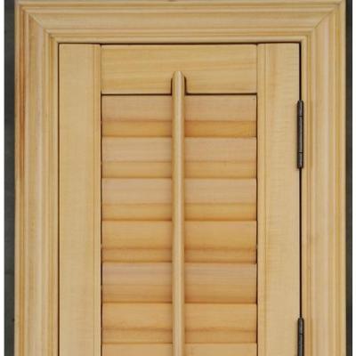 China PVC flame retardant basswood material shutters for sale