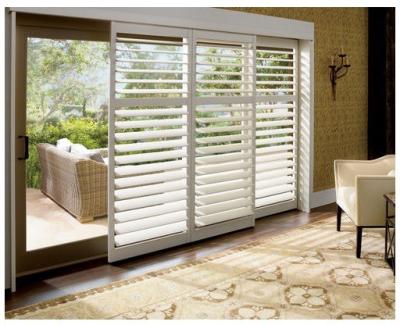 China Basswood Fireproof Material PVC Shutters Interior Design for sale