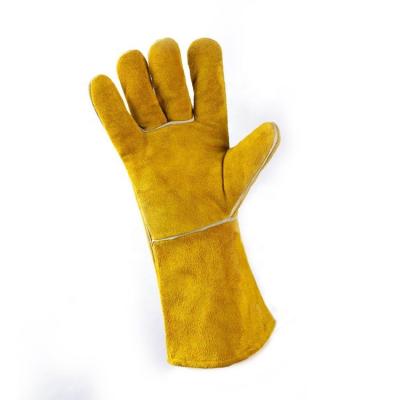 China Work Best Quality Welding Welders Puncture Resistant Leather Work Glove for sale