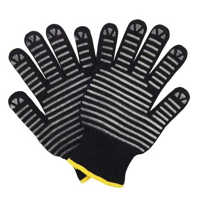 China Modern Aramid and Cotton Shell 932 F Microwave Silicone Coated Heat Resistant Barbecue Grilling Kitchen Cooking Oven Gloves for sale