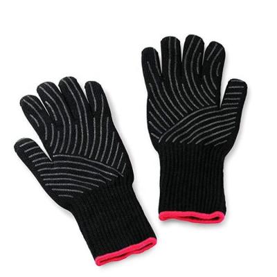 China Cheap Price High Temperature Resistant Aramid Fiber Knit Barbecue Grill Hand Heat Resistant Gloves for sale