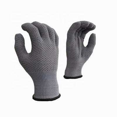 China Gray Color 3 Fingers Right Hand Touch Screen Team Breathable Customized Roping Gloves for sale