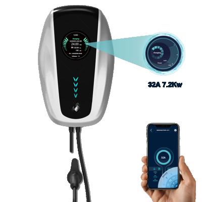 China New China-chic 32A 380V 22kw fast electric car charger wallbox Ev charging station for home use Ev charger battery for sale