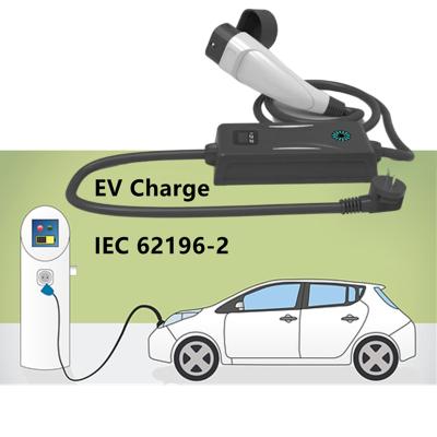 China Colorful Lights IEC 62196 Connector Charging Type 2 - ev evse Charger Cable 32a Charging Cable Three Phase Plug for sale