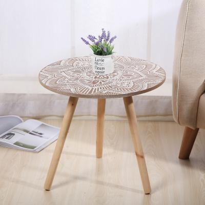 China Wholesale Extendable MDF Wooden Multifunctional Custom Natural Side Coffee Table Color Round Table For Room for sale