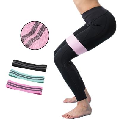 China Custom Printed Durable Hip Push Butt Factory Price Gym Elastic Band Resistance Gym Equipment Sets Fitness Exercise Strength Resistance Bands for sale