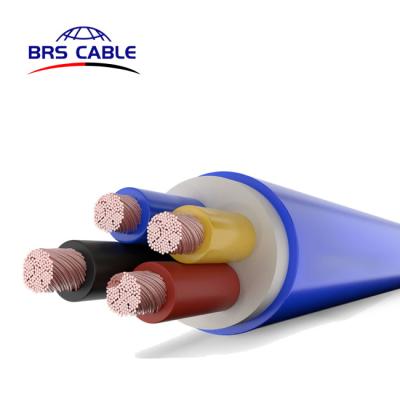 China Submersible Flat Pump Cable 4x70mm Flexible Flat Water Resistant Submersible Deep Well Pump Cable for sale