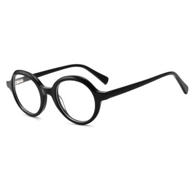 China For Glasses 18220 High Quality Acetate Glasses Frames Shape Retro Round Glasses Frames Women Optical Frames for sale