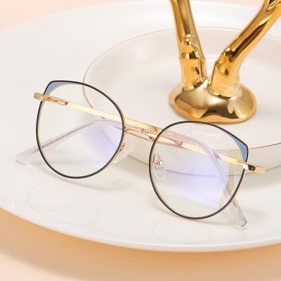 China Blue Light Blocking Designer Optical Frames Glass Cat Eye Eyeglasses Frames Women Fashion Trendy Optical Frame 18227 for sale