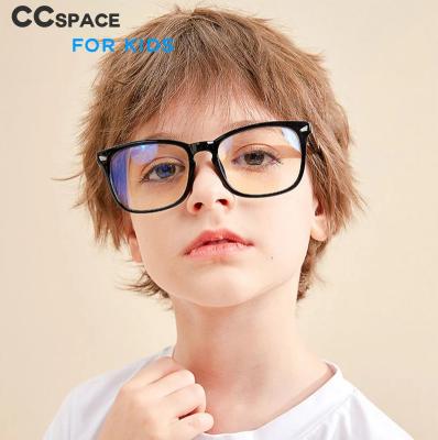 China 48257 Plastic Titanium Frame Children's Glasses Optical Glasses Fashion Blue Ultralight Anti Computer Optical Glasses for sale