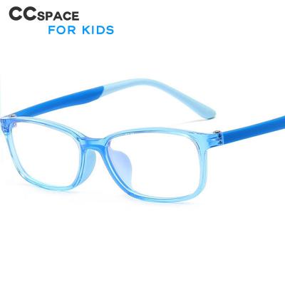 China Optical glasses frame ultralight plastic glasses sight for kids shape computer glasses with silica gel 49342 blue for sale