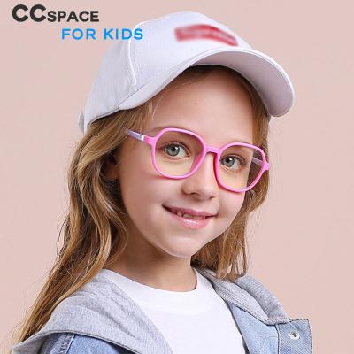 China Anti Blue Kids Glasses 49405 Fashion Computer Anti Blue Glasses Kids Blue Frames Silicone Optical Glasses for sale