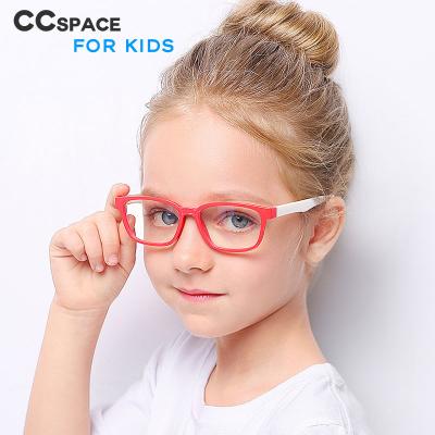 China Anti Blue Glasses 49406 Fashion Computer Anti Blue Glasses Kids Blue Frames Silicone Super Light Optical Glasses for sale