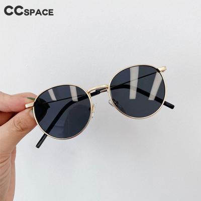 China Fashion Sunglasses 49668 Children Retro Round Frame Metal Sunglasses Shape UV400 Lenses for sale